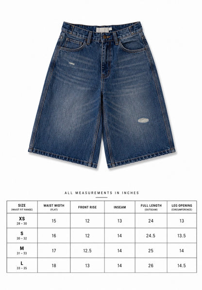 Distressed jorts