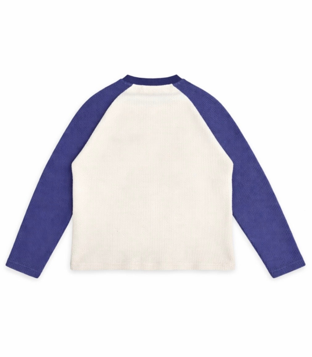 Waffle knit - Blue
